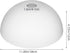 ZHVNFLOU 1.65 Inch/ 42 Mm (11 Inch Floor Lamp Shade Replacement: White Plastic Lamp Shades for Floor Lamps - Fitter