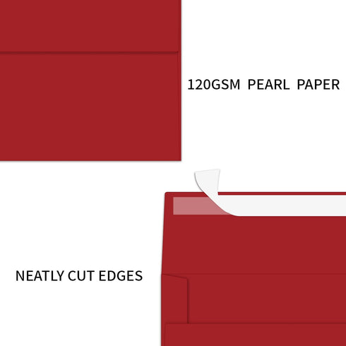 YINUOYOUJIA 50 Packs A7 Envelopes for Invitation, 5x7 Envelopes for Cards, Self Seal, Square Flap, Great for Wedding,