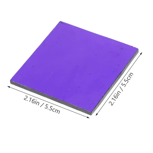 Scicalife Light Correct Experiment Device, 2pcs Cobalt Glass Blue Fire Glass Reflective Tempered Glass