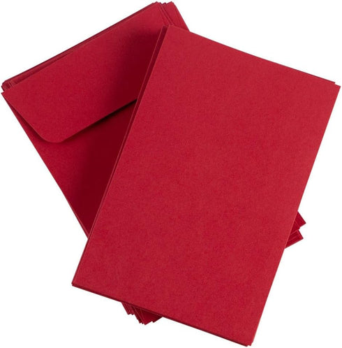 LUXPaper #4 Coin Envelopes | Ruby Red | Peel & Press | 3'' x 4 1/2'' | 80lb. Text | 50 Qty
