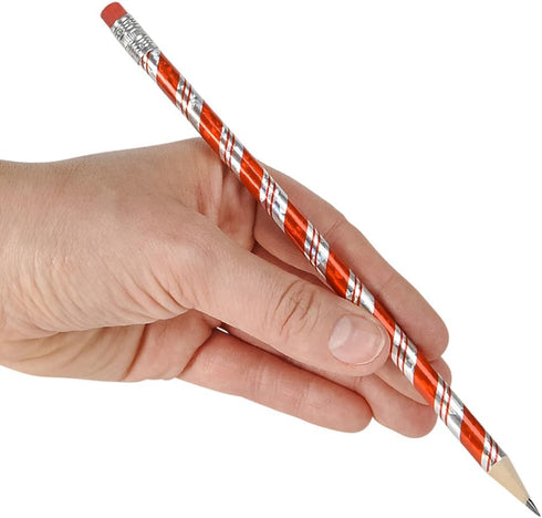 Rhode Island Novelty 7.5" CANDY CANE PRISM PENCIL