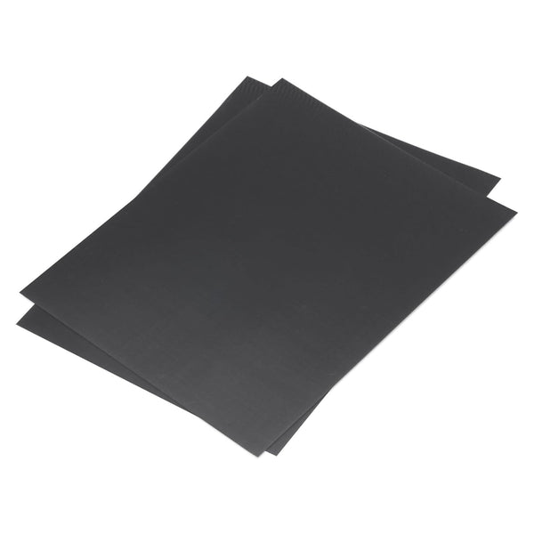 MECCANIXITY Black ABS Plastic Sheet - 10 x 8 x 0.03 Inch for Building Model, DIY Crafts, Pack of 2 Pcs