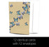 Tree-Free Greetings Blue Butterflies in Flight All Occasion Cards, 12 Recycled 4x6 Cards & Envelopes