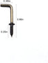 100 Pcs Small Screw in Hooks - 5/8" L Shape & Right Angle Bronze Hooks for Various Hanging Needs