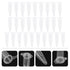 500pcs 1.5ml Conical Centrifuge Tubes, Microcentrifuge Plastic Test Vials with Lids