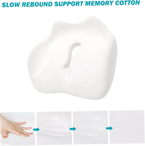 Meyrwoy Seat Cushion Cover Memory Foam with Hole Office Chair Cushion Pressure Relief Orthopedic Seat Cushion Washable