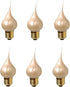 Creative Hobbies 7194PSA Large Medium Base Champagne Silicone Light Bulbs, 7.5 Watt,