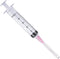 100 Pack 10ml/cc Luer Lock Plastic Syringe with 18Ga Needle, Lab Measuring Tools for Industrial Dispensing