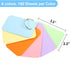 Koogel 1080 Pcs Colored Index Cards, 6 Kinds Colored Notecards Index Cards Flash Cards Blank for School Learning Memory Recipe Cards Child 's Game by Koogel