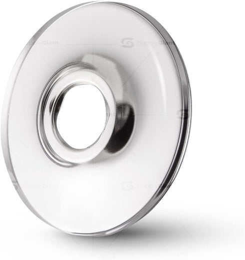 F-25334-25 1/2 inch IPS Sure Grip Flange Escutcheon Plate for Steel Tubing, Shallow, Chrome (Pack of 25)
