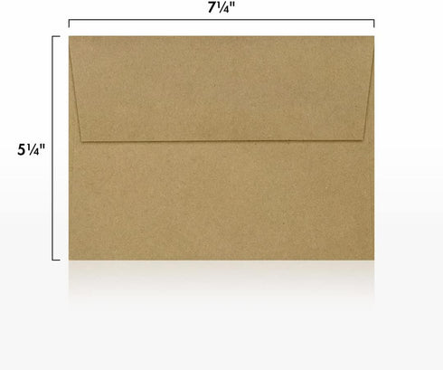 LUXPAPER A7 Invitation Envelopes, 5 x 7 Cards, 80 lb. Grocery Bag, 250 Pack