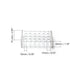Othmro 1Pcs Test Tube Rack Holder, 14mm 24-Well Centrifuge Tube Holder, Transparent Plastic Stand