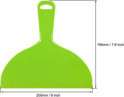 uxcell Putty Scraper 8" Plastic Flexible Putty Knives Disposable Spreader for Taping Drywall Wall Painting Green 2pcs by uxcell