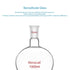 stonylab Recovery Flask, Heavy Wall Single Neck Borosilicate Glass Rotary Evaporator Flask, 1000 ml, Pear-Shaped