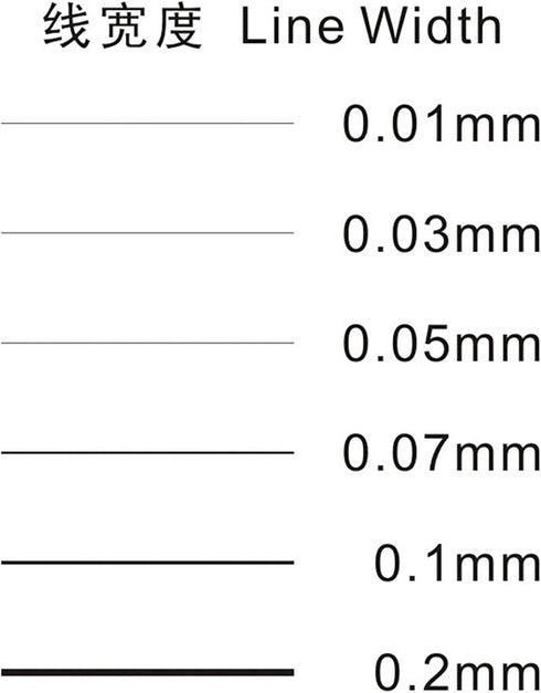 Soft Ruler Microscope Micrometer Calibration Slide for Line Width and Particle Diameter Measurement, High Precision Tool