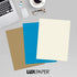LUXPaper 8.5" x 11" Classic Crest Paper | Letter Size | 24lb. Text | Natural White | 50 Qty