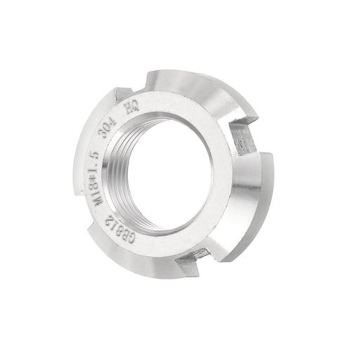 uxcell M18 x 1.5mm Retaining Four-Slot Slotted Round Nut, 304 Stainless Steel for Various Rolling Bearings