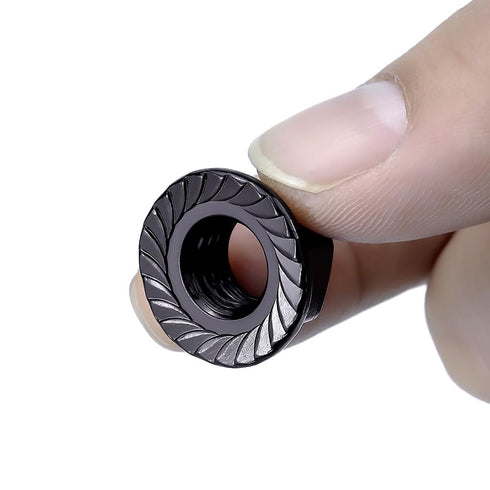 EASTLO M8-1.25 304 18-8 20 Hex Head Serrated Flange Nuts, Stainless Steel Hexagon Head Flange Nuts for Home Automotive