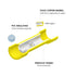 HKS 120 PCS Vinyl Insulated Butt Connector, Yellow 12-10 AWG, Tinned Red Copper for Automotive