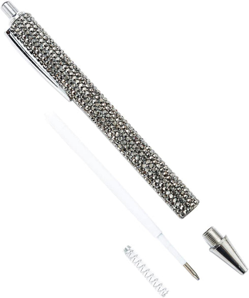 Gullor Diamond-encrusted Click Ballpoint Pens, Black Ink Medium Point 1mm, Office Supplies Gift for Wedding Birthday