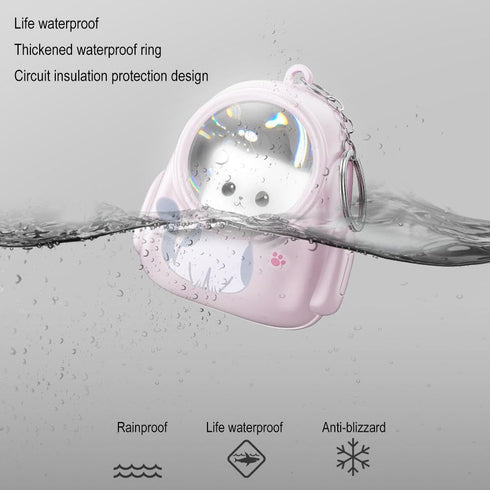 Generic Mini Cat Keychain Flashlight Portable LED Torch for Kids Cute Cartoon Animal Floodlight Pendant Accessory