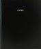 BookFactory Copier Log Book/Journal/Logbook - 120 Page, 8.5''x11'', Black Hardbound (XLog-120-7CS-A-L-Black(Copier Log Book))