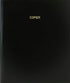 BookFactory Copier Log Book/Journal/Logbook - 120 Page, 8.5''x11'', Black Hardbound (XLog-120-7CS-A-L-Black(Copier Log Book))