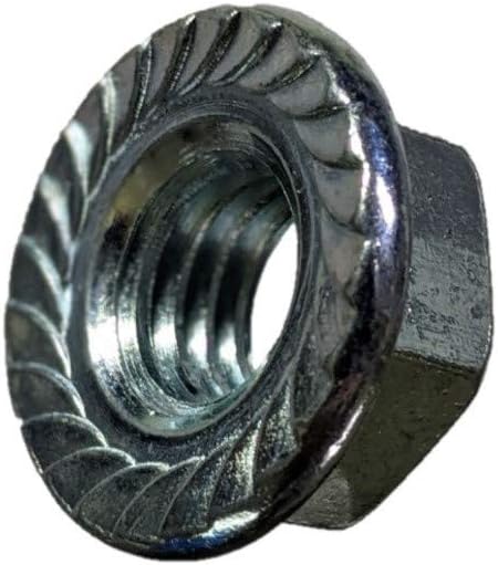 Hard-to-Find Fastener 014973242565 7/16-14, Piece-50 Coarse Hex Serrated Flange Nuts