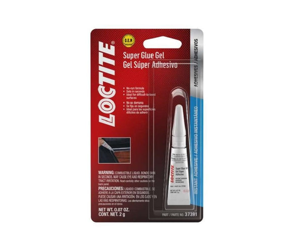 LOCTITE Quick Gel Super Glue for Automotive, Heavy-Duty, Clear Gel, .07 oz Tube