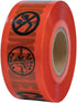 Klein Tools 58003 Barricade and Warning Tape, Caution/Buried Electric Line, 3-Inch x 1000-Foot
