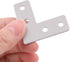 4 4 0.1cm 4 uxcell Stainless Steel Furniture Door Fixing Corner Brace Angle Bracket Shelf x x Pcs