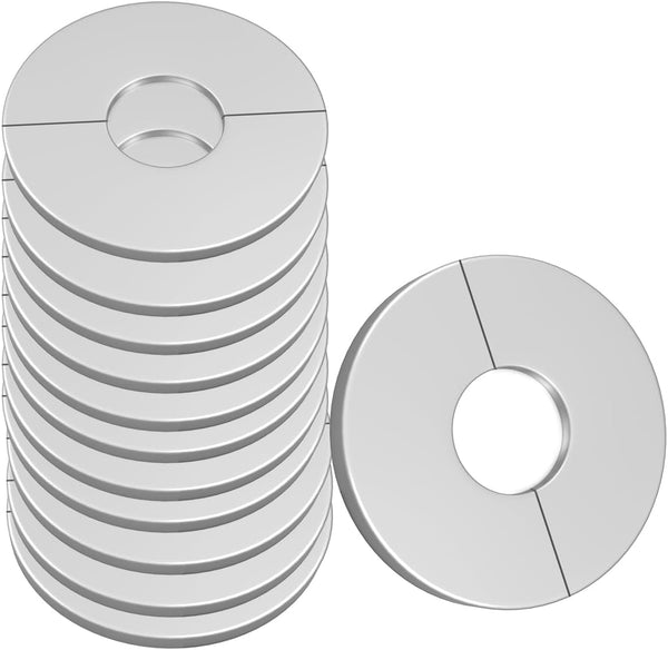 Wall Split Flange Stainless Steel Escutcheon Plate, Self-Adhesive Plumbing Cover for 22mm Diameter Pipe