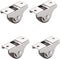 ZX@Casters 1 Inch Silent Caster 4 Packs, Rubber Directional Wheel | Suitable for