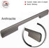 Generic 224MM) Custom Made Black Wardrobe Handles Long Handle Cabinets Wardrobe Big Knob Bedside Cabinets