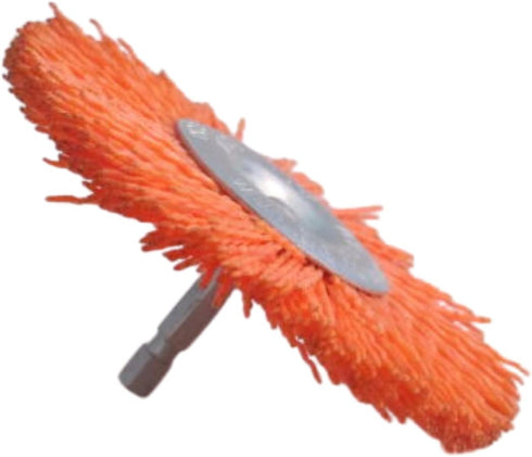 Dico 541-778-4 Nyalox Wheel Brush 4-Inch Orange 120 Grit