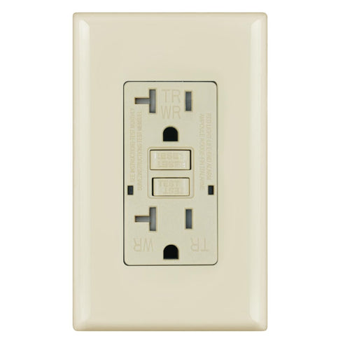 Micmi GFCI Outlet WR Weather Resistant Tamper Resistant TR Receptacle with LED Indicator, 20Amp 125 Volt
