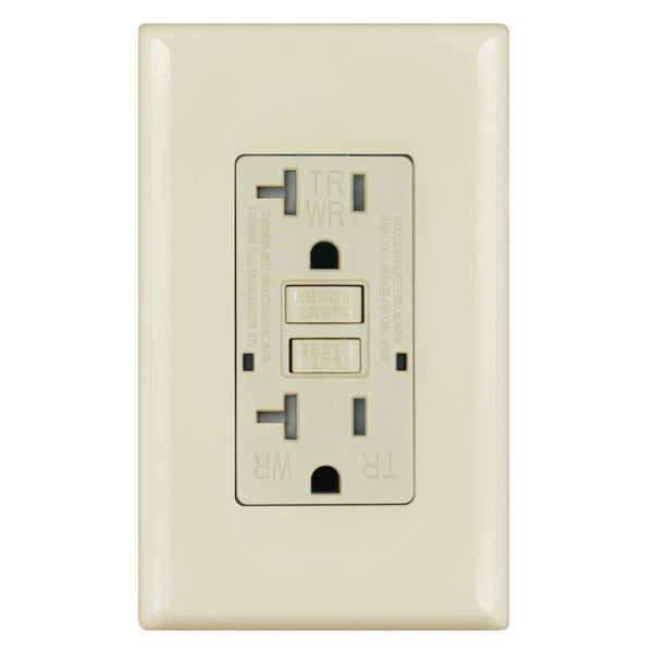 Micmi GFCI Outlet WR Weather Resistant Tamper Resistant TR Receptacle with LED Indicator, 20Amp 125 Volt