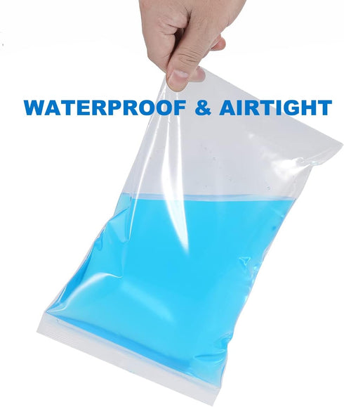 1000PCS 3"x3" Clear Resealable Poly Zip Bags, Durable Thick 2.4 Mil Lock Baggies for Jewelry Packaging