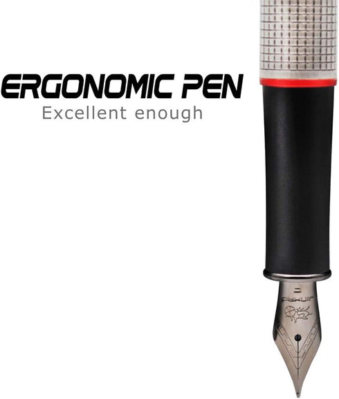 JINHAO 75 HongYun Fountain Pen, Silvery Fine Nib