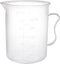 uxcell 300ml PP Plastic Measuring Cup, Graduated Beaker Transparent with Handle for Lab Kitchen Liquids