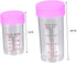 NUOBESTY 2 Set Scales Measuring Cups, Laboratory Liquid Measuring Cup and Test Tubes with Screw Cap