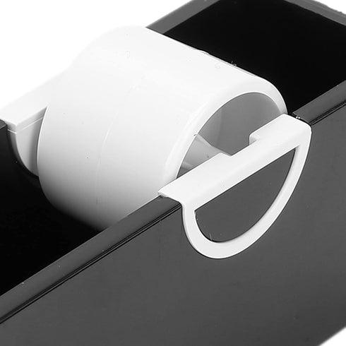 Portable Tape Dispenser for Eyelash Extension, Office Desktop Tape Cutter Holder (Black)