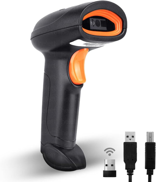 helett HT20 Wireless 2.4GHz 2D & 1D Barcode Scanner (QR Code & Barcode)