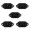 Baomain 3P IEC 320 C14 Male Plug, Panel Power Inlet Sockets Connectors AS-05 AC 250V 10A, 5PCS
