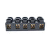 Sscon Dual Rows Terminal Block - 500V 60A 5 Position Screw Terminal Electrical Barrier Strip Block JX5-6005, 1 Pack