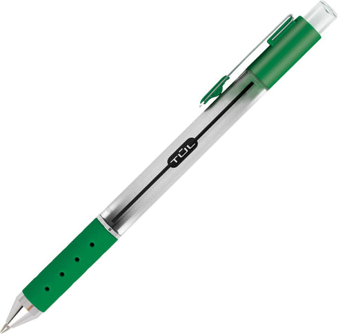 TUL WHJJK Retractable Gel Pens - Bullet Point, 0.7 mm, Gray Barrel, Assorted Colors, Pack of 14