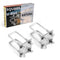 4 Sets Heavy Duty Square U-Bolt Boat Trailer: 2 1/8" W x 5 1/4" L Stainless Steel U-Bolts with Washers