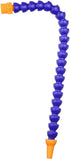 Pack of 10 Round Nozzle, 3/8 PT Plastic Flexible Oil Coolant Pipe Hose, Blue Orange