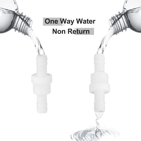 Feelers 1/2" (12MM) One Way Inline Check Valve, Non-Return Air Water Gas Check Valve, Pack of 2