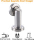 Magnetic Door Stopper, Heavy Duty Metal Door Holder with Magnet, Wall or Floor Mount, Brushed Nickel for Home Office